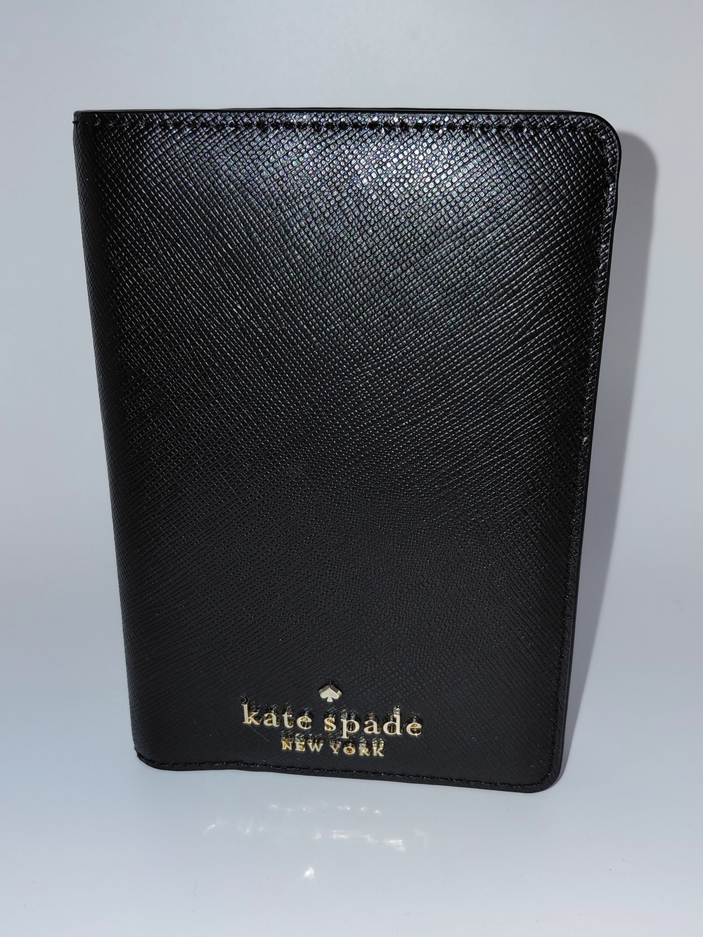NWT! Kate Spade New York Black Saffiano Leather Passport Card Holder